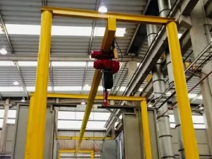 Conte com a monovia com talha da Rovela