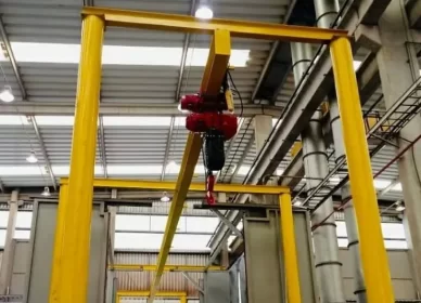 Conte com a monovia com talha da Rovela